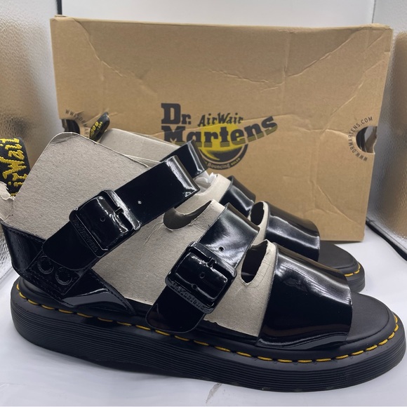 DR. Martens unisex patent leather gladiator sandals Size W11 / M10 main image 6